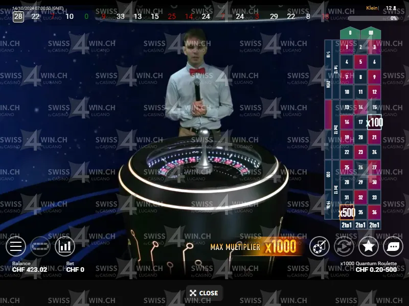 Quantum American Roulette Live