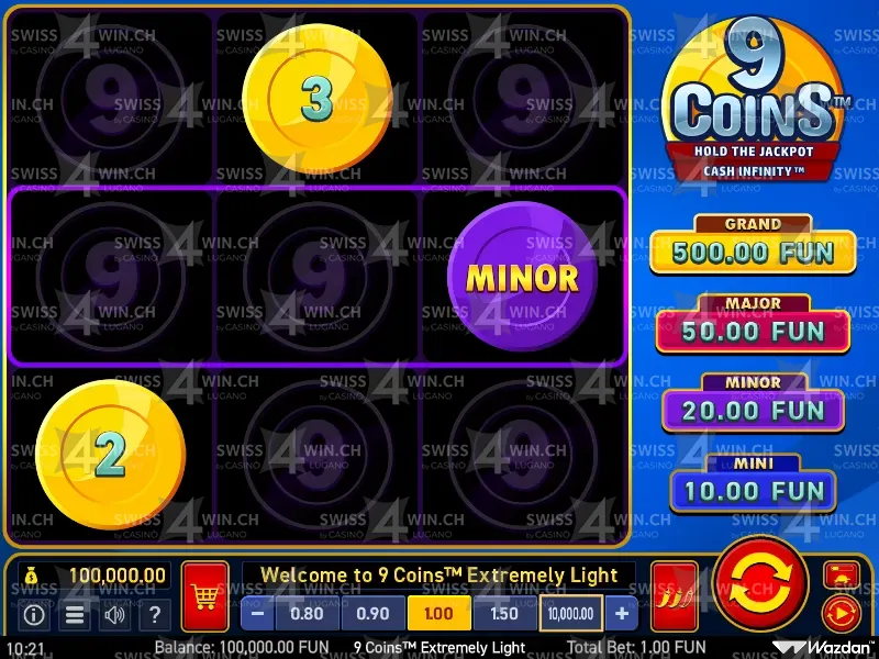 9 Coins Extremely Light